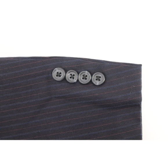 Hickey Freeman Sport Coat Navy Striped Men's 46-48 - Picture 8 of 15